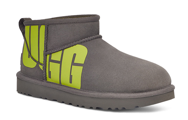 (WMNS) UGG Classic Ultra Mini Broken Logo 'Grey Green' 1126373-CKLM
