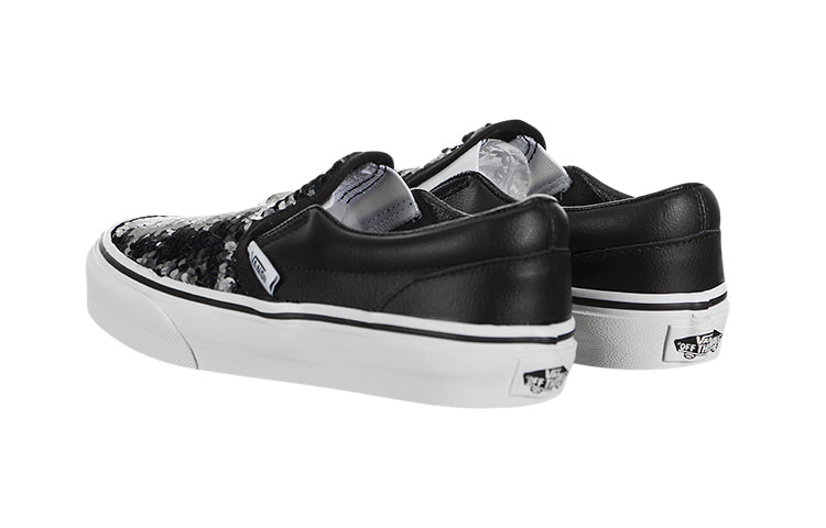 (PS) Vans Classic Slip-On 'Black White' VN0A4BUTTB8
