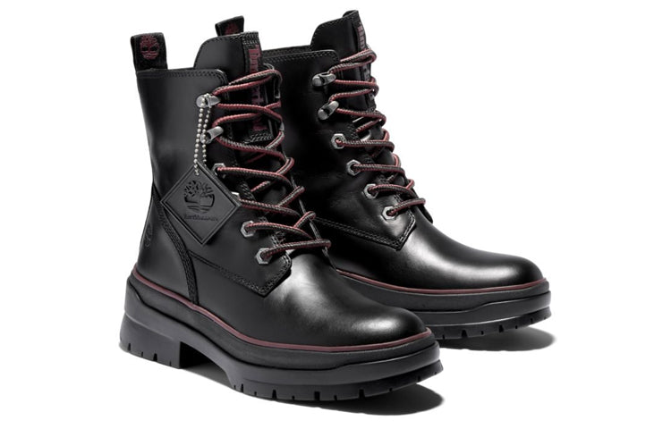 (WMNS) Timberland Premium 6 Inch Waterproof Boots 'Black Red' A2D6A015