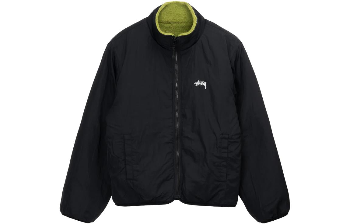 Stussy Reversible Sherpa Jacket 'Green Black' 118520