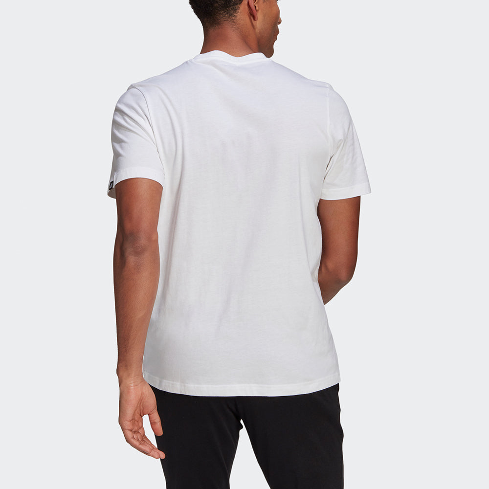adidas M Extmo Pff T Alphabet Logo Round Neck Sports Short Sleeve White GL2398