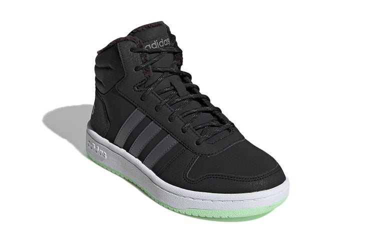 (GS) adidas Hoops 2.0 Mid Shoes 'Black Grey' EE6704