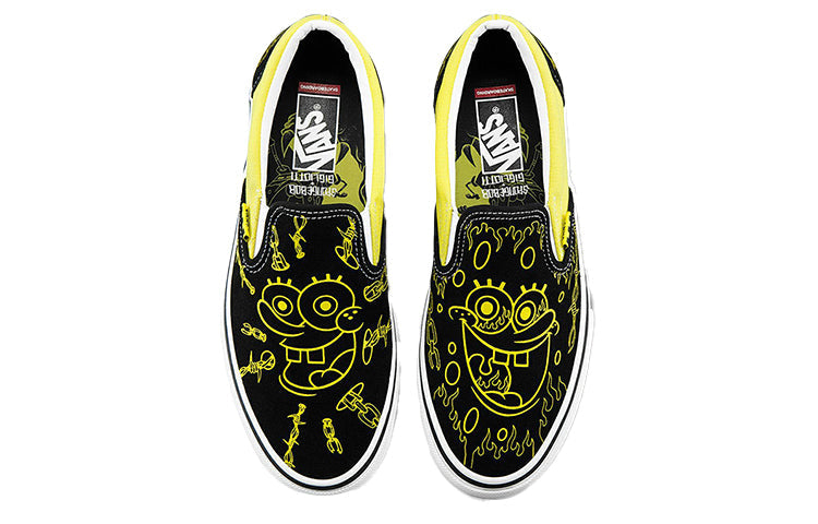 Vans Mike Gigliotti x SpongeBob SquarePants x Skate Slip-On 'Black Yellow' VN0A5FCAZAU