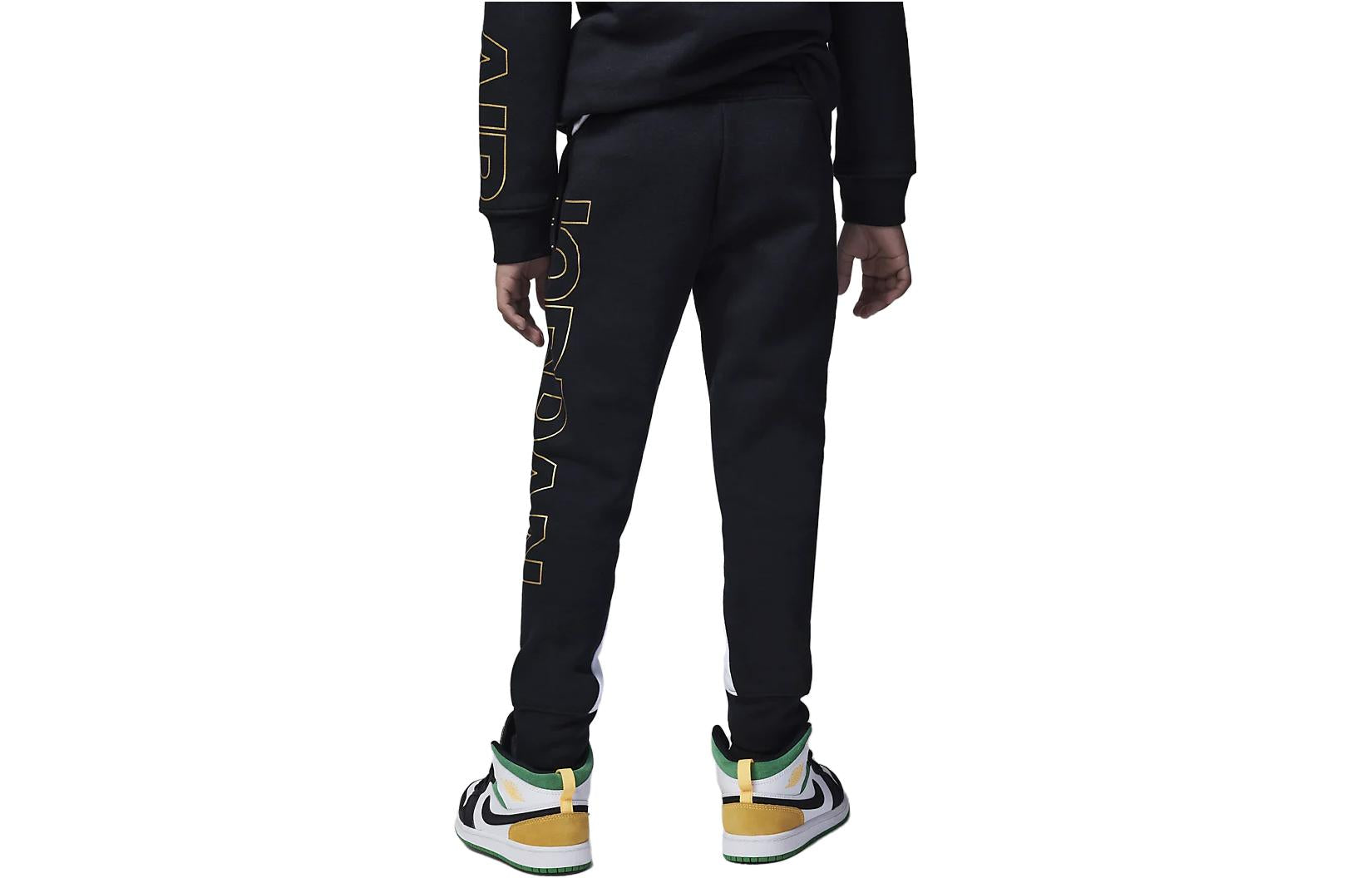 (GS) Air Jordan Holiday Shine Sweatpants 'Black' 85C019-023