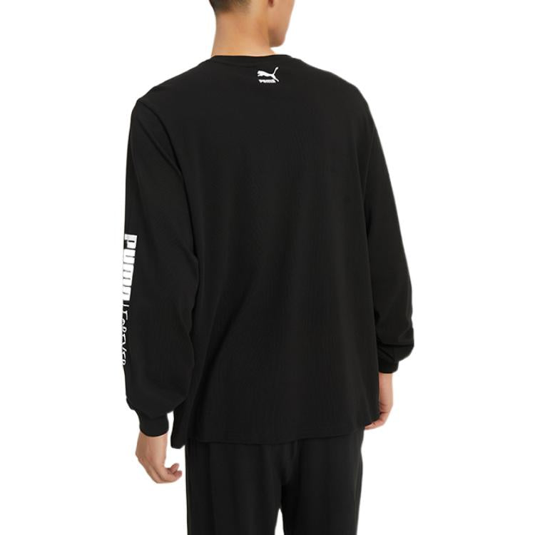 PUMA Handwriting Long Sleeve T-Shirt 'Black' 539531-01