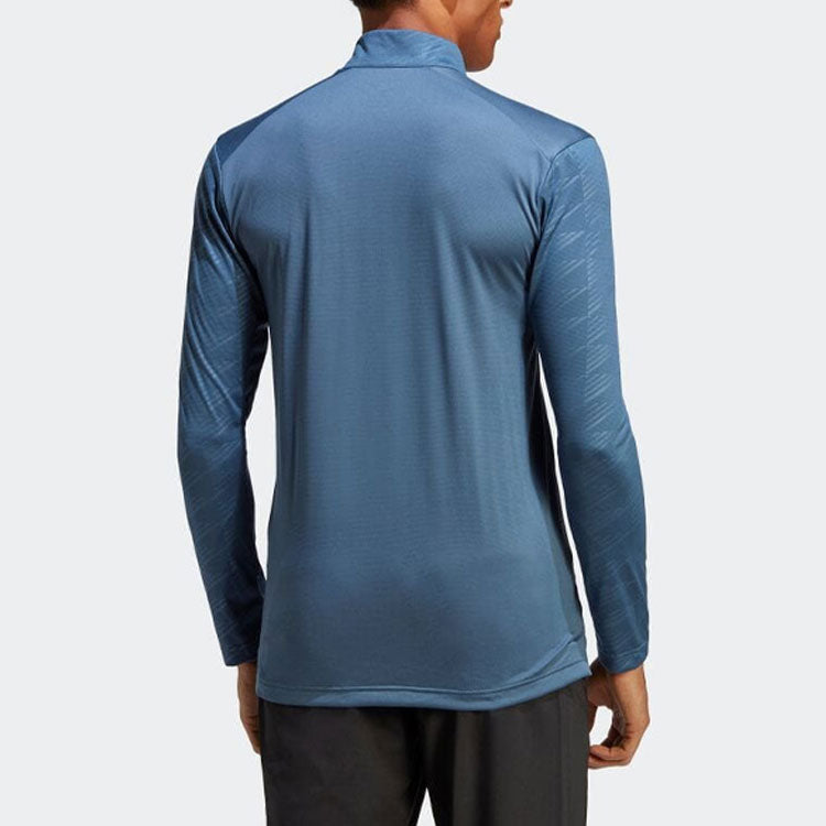 adidas TERREX Multi Half-Zip Long Sleeve Tee 'Blue' HM4020
