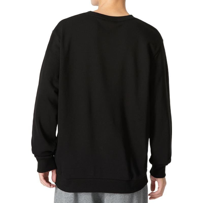 PUMA ESS Logo Crew Sweater 'Black' 656933-03