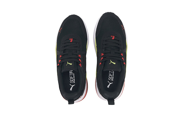 PUMA Anzarun (Big Kids) Shoes Black/White/Yellow 372035-07