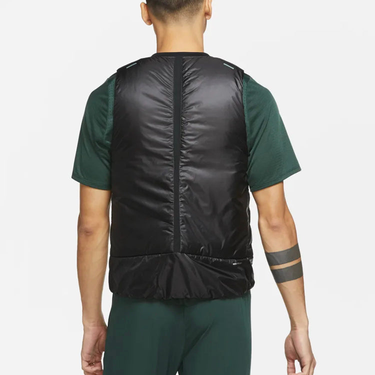 Nike Aeroloft Stay Warm Woven Running Reflective Down Vest Black CU7798-010