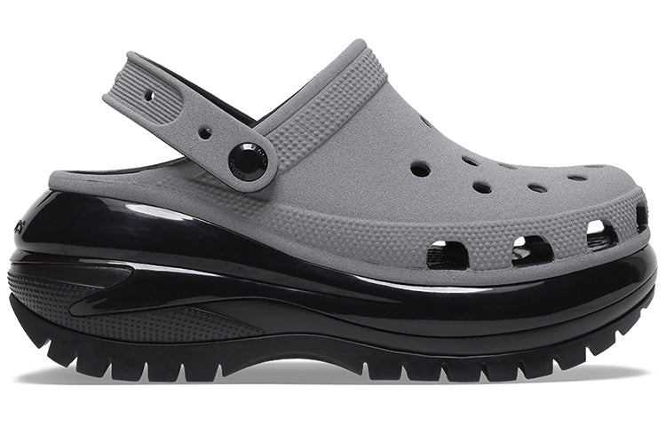 Crocs Mega Crush Reflective Clogs 'Grey Black' 209172-1LP