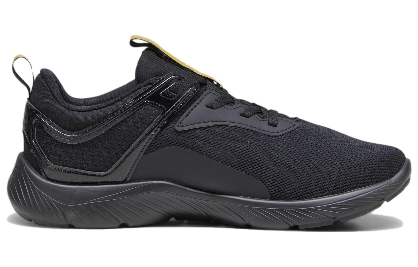 (WMNS) PUMA Softride Remi Molten Metal 'Black Puma Gold' 378848-01