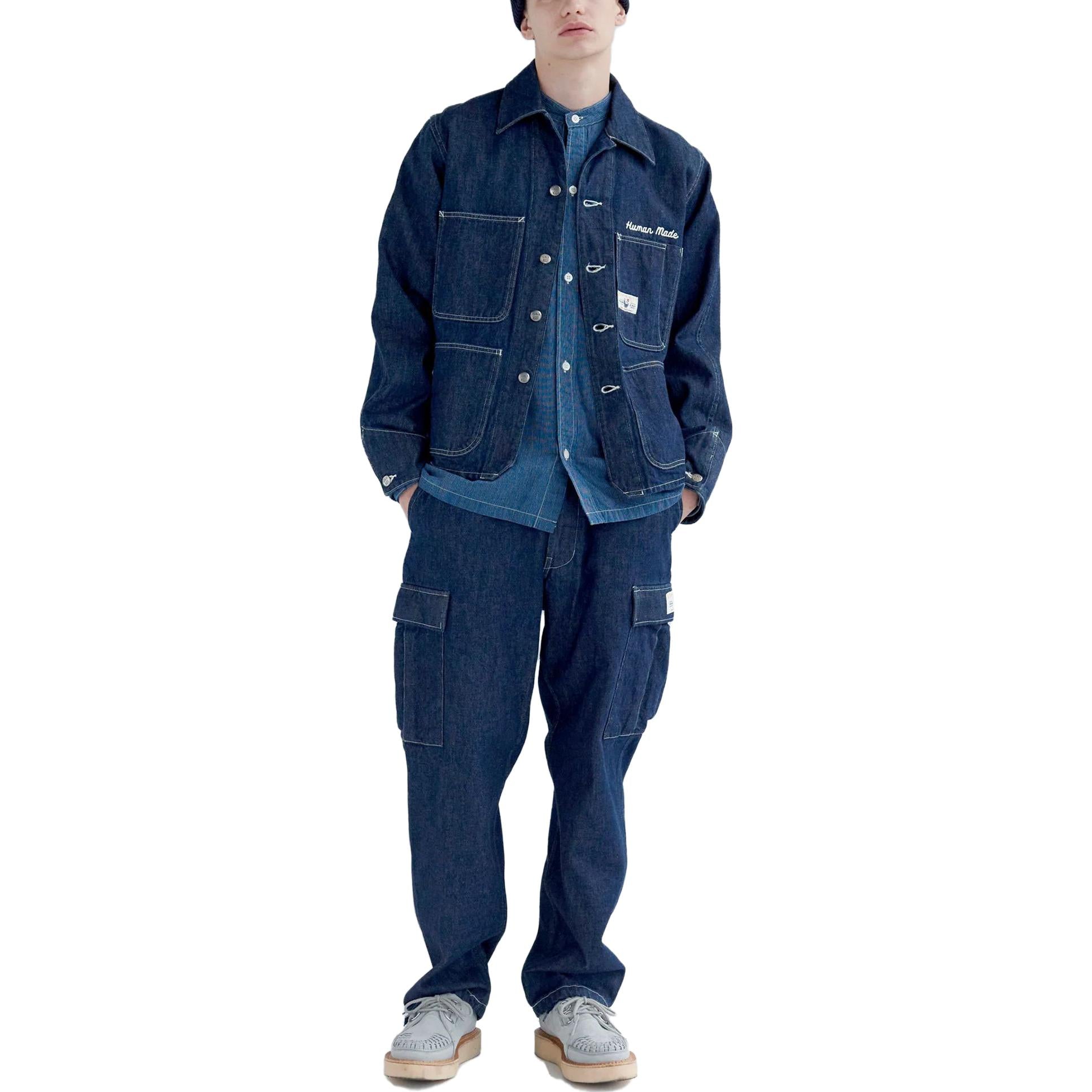 HUMAN MADE Denim Cargo Pants 'Indigo' HM26PT008