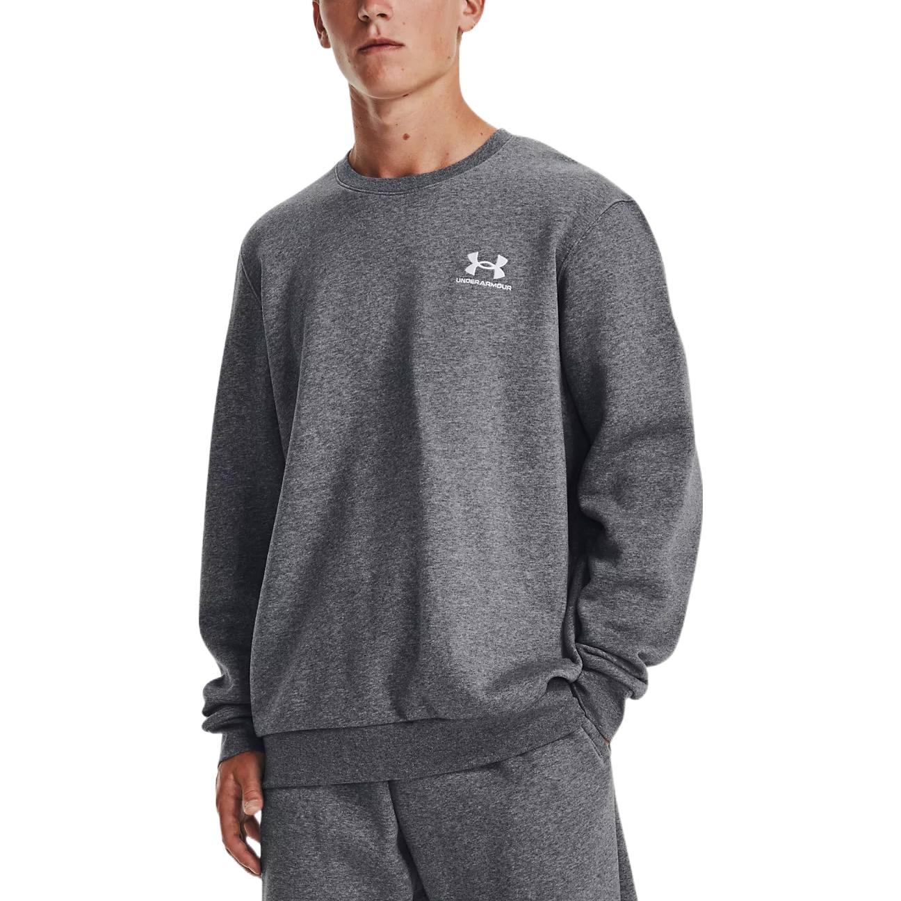 Under Armour Icon Fleece Crew Sweatshirt 'Pitch Grey Medium Heather' 1374250-012