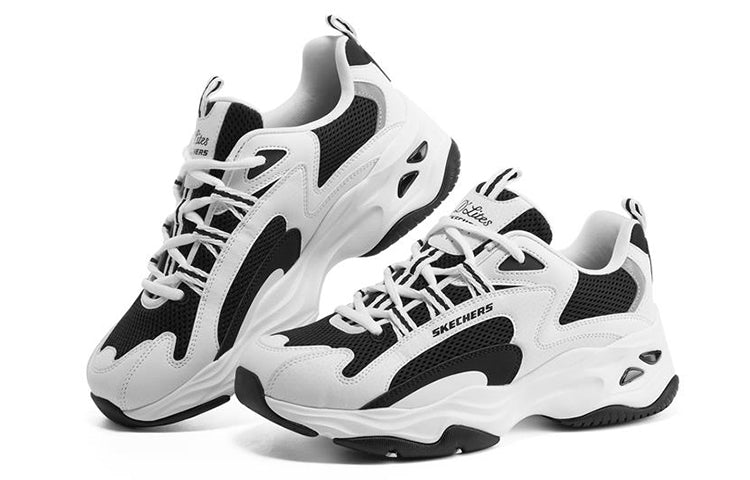 (WMNS) Skechers Dlites 4.0 'White Black' 149562-WBK