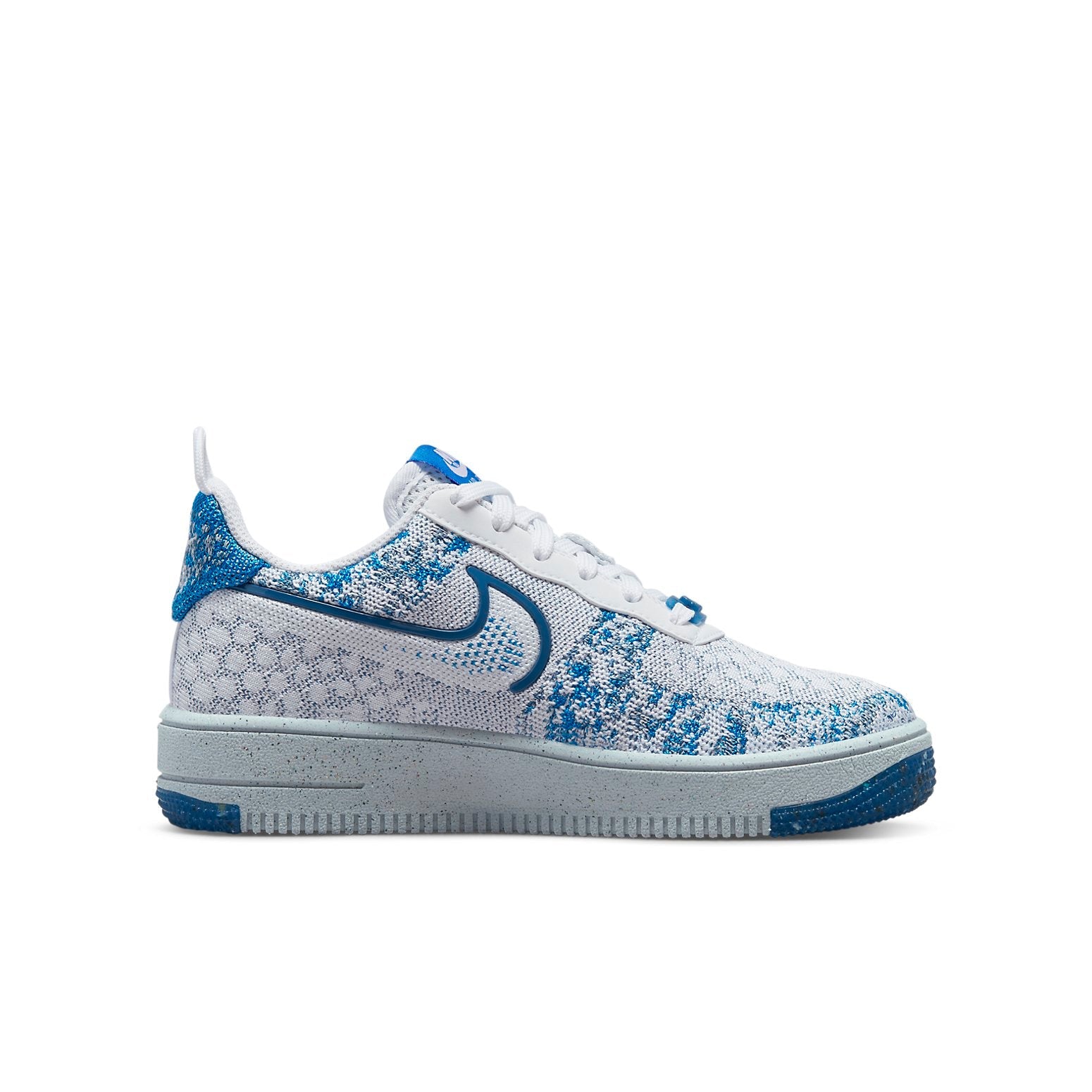(GS) Nike Air Force 1 Crater Flyknit 'White Dark Marina Blue' DM1060-100