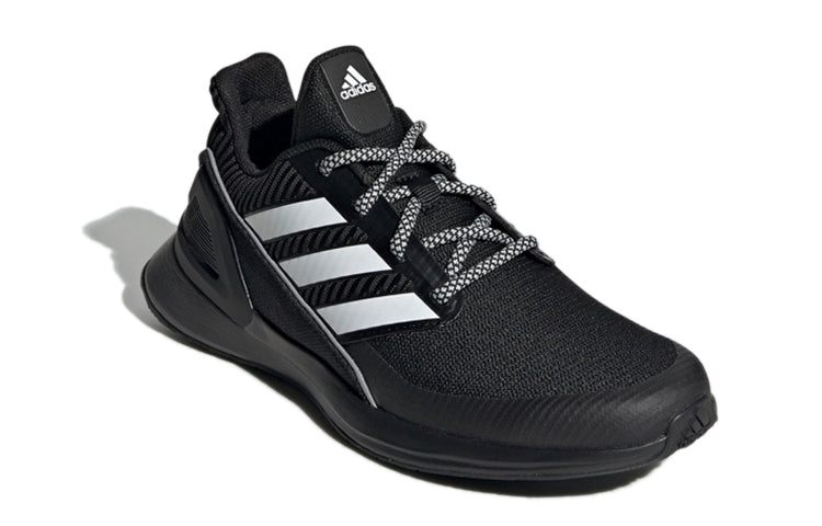 (GS) adidas RapidaRun Knit J 'Core Black' EE7638