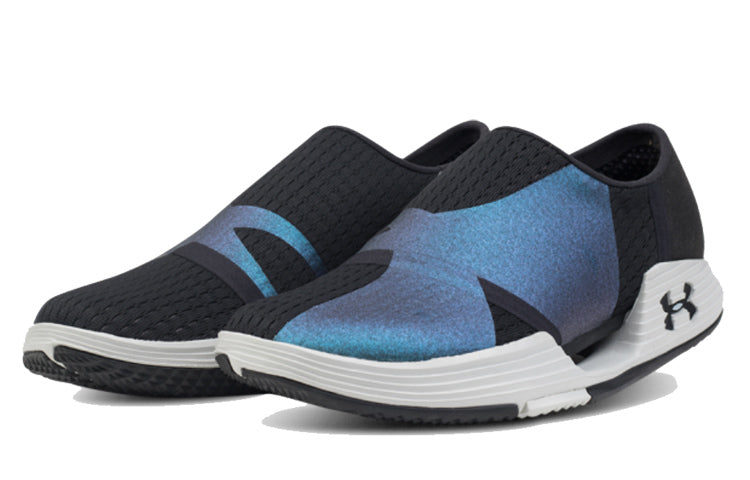 (WMNS) Under Armour AMP Slip-On X2 Reflect 'Black Blue' 3021070-001