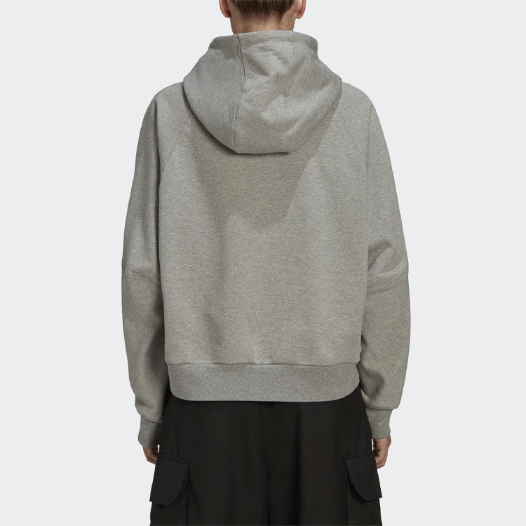(WMNS) Y-3 Logo Hoodie Gray GK4421