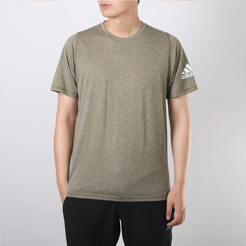 adidas Casual Sports Round Neck Training Short Sleeve Dark Green FL4616