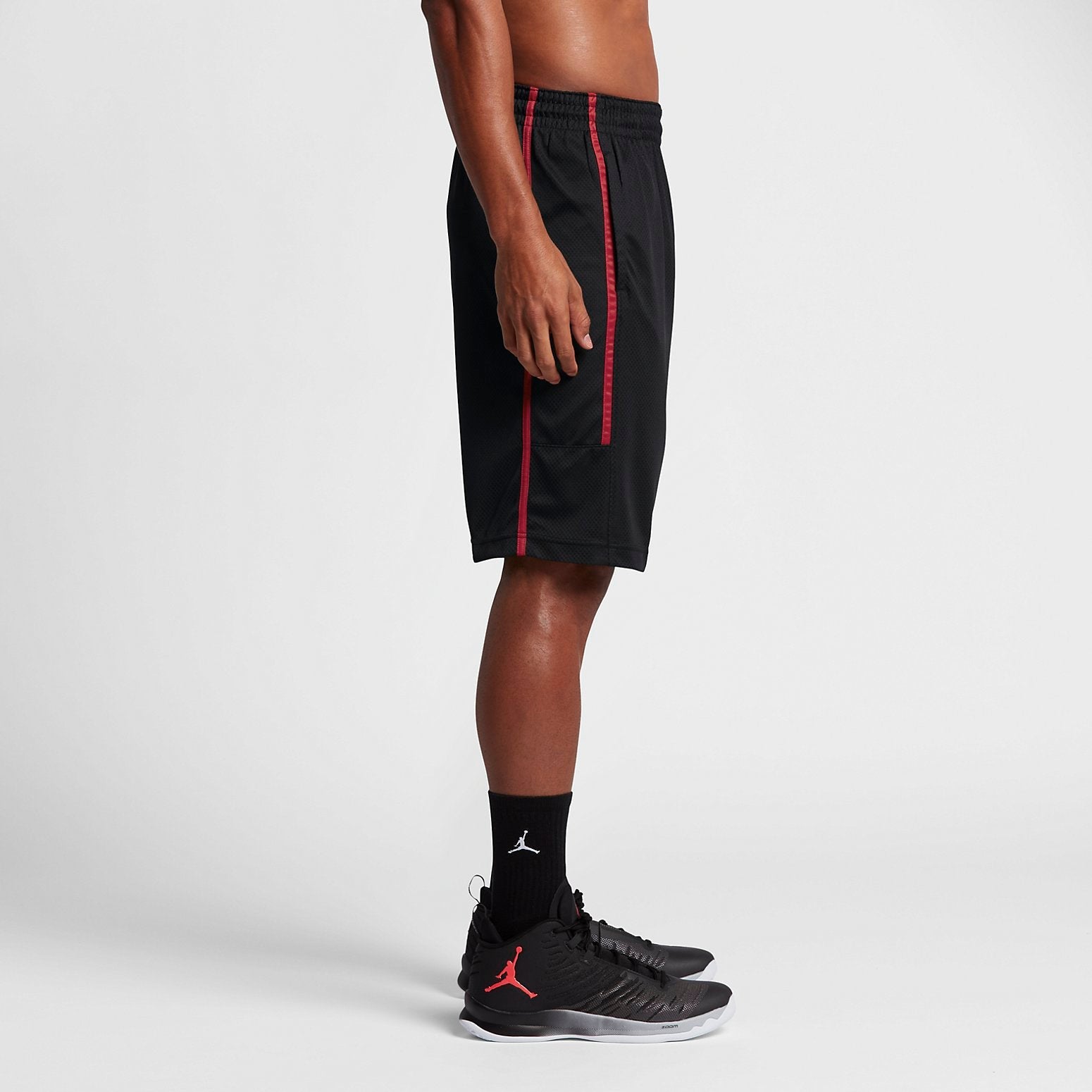 Air Jordan Double Crossover Mens Basketball Shorts 'Black' 811466-010