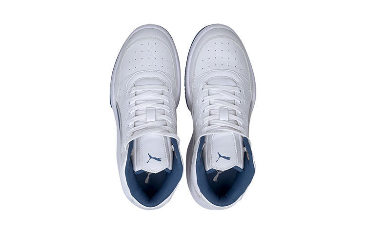PUMA Rebound Playoff SL (Big Kids) Mid White/Blue 370933-04