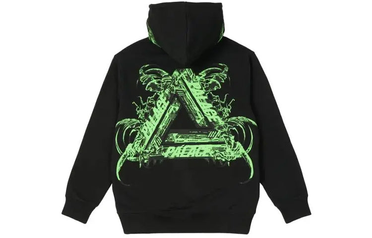 PALACE Tri-me Hood Black Green Triangle Printing Unisex P20CS157