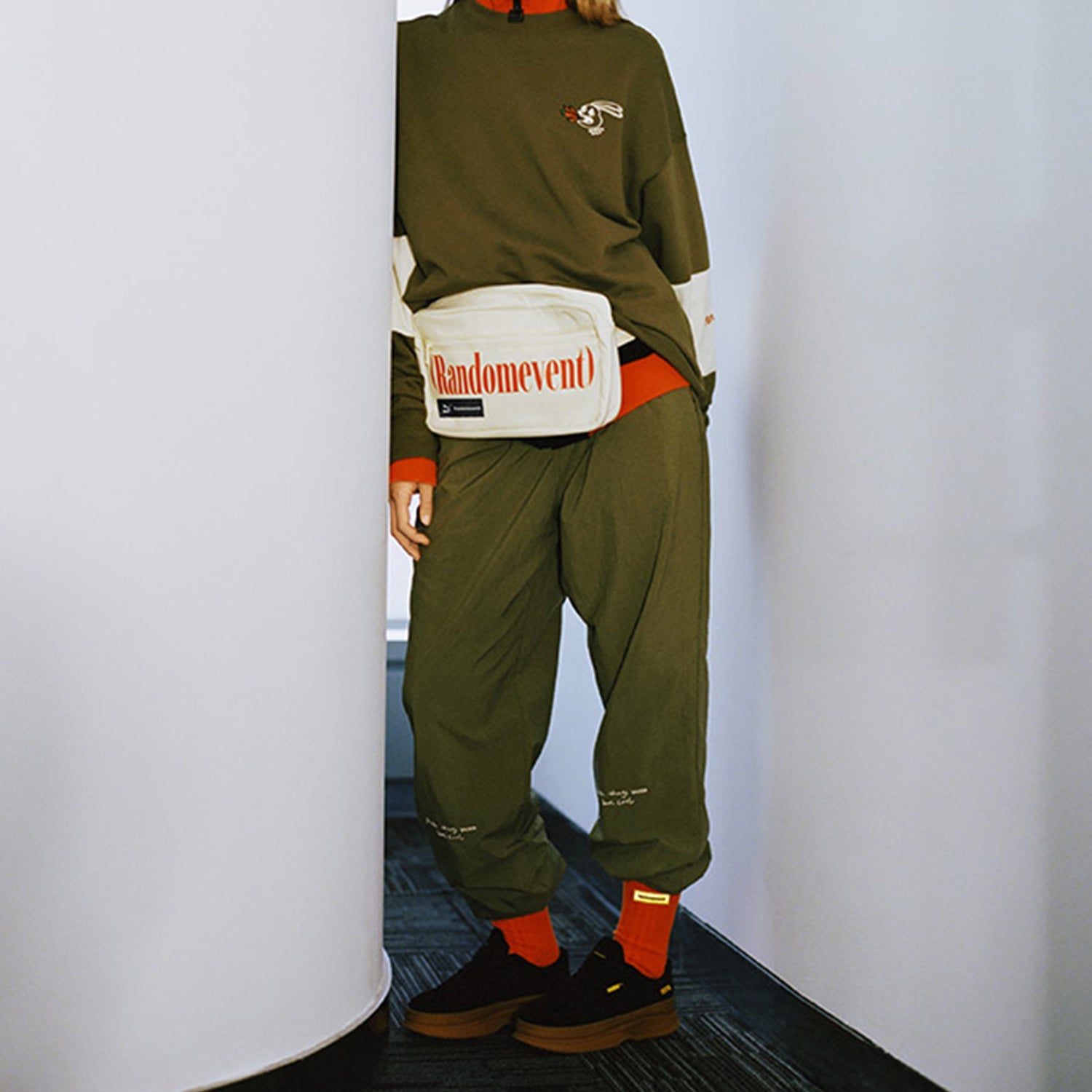 PUMA x Randomevent Woven Pants 'Green' 59666649