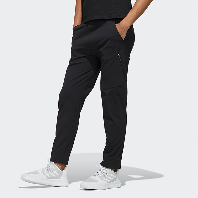 adidas neo M Cs Ftm Wvn Tp Straight Woven Slim Fit Training Sports Pants Black EI4756