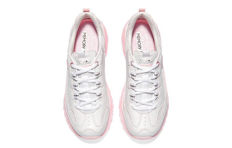(WMNS) Skechers D'lites 1.0 'White Pink' 896192-WPK