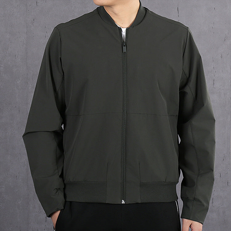 adidas Pilot SportsCasual Baseball Jacket Men Army Green FM9423