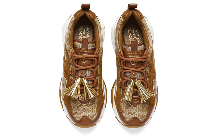 (WMNS) Skechers D'Lites 3.0 PRM Heritage 'Brown White' 149740-TAN