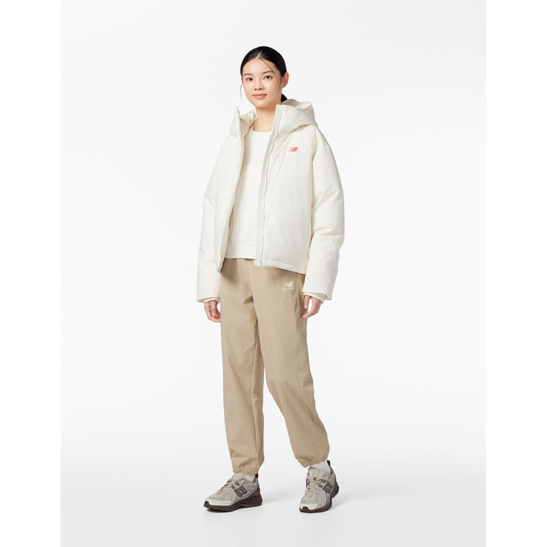 New Balance Puffer Down Jacket Asia Sizing 'White' NPD43212