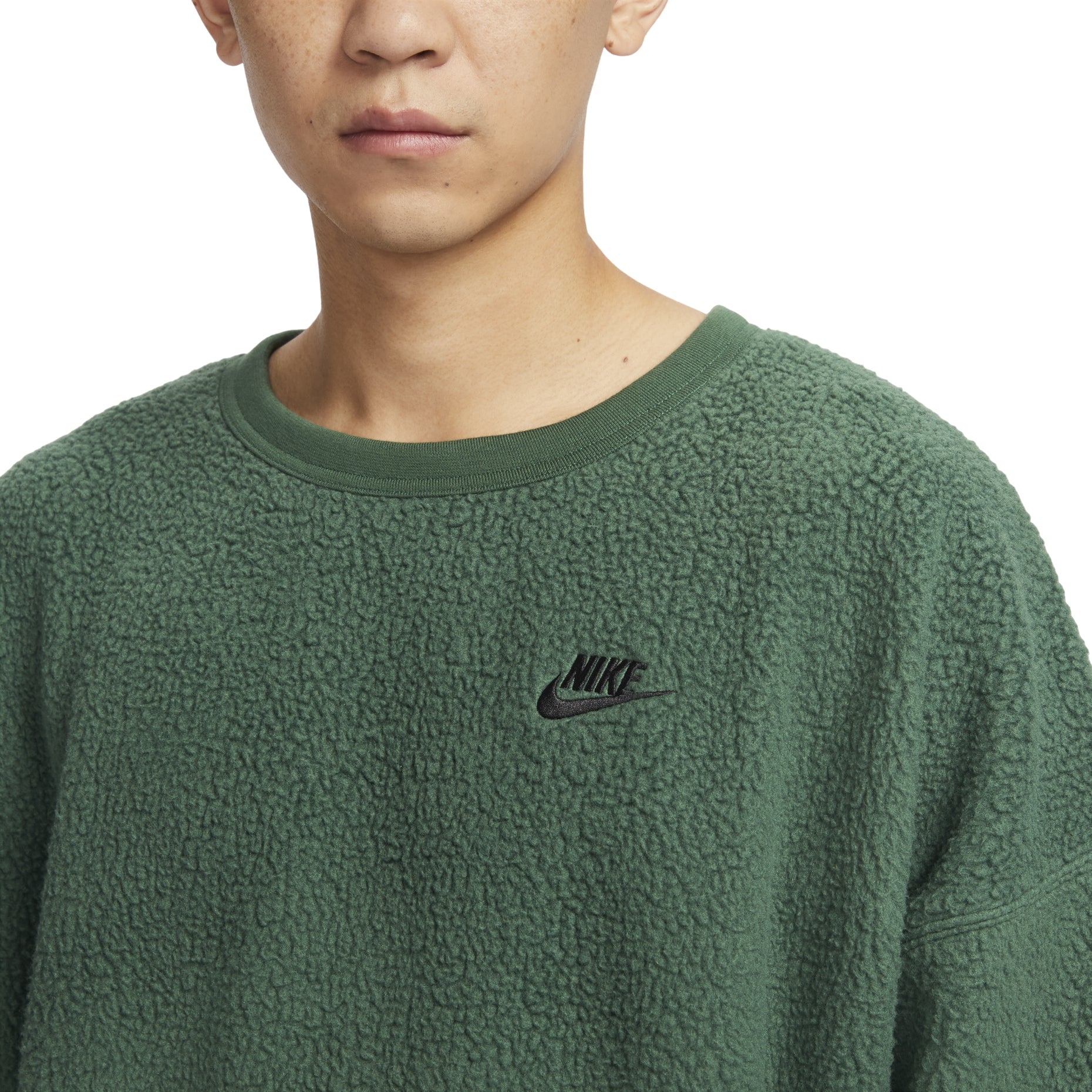 Nike Club Fleece Winterized Crew 'Fir' FB8379-323