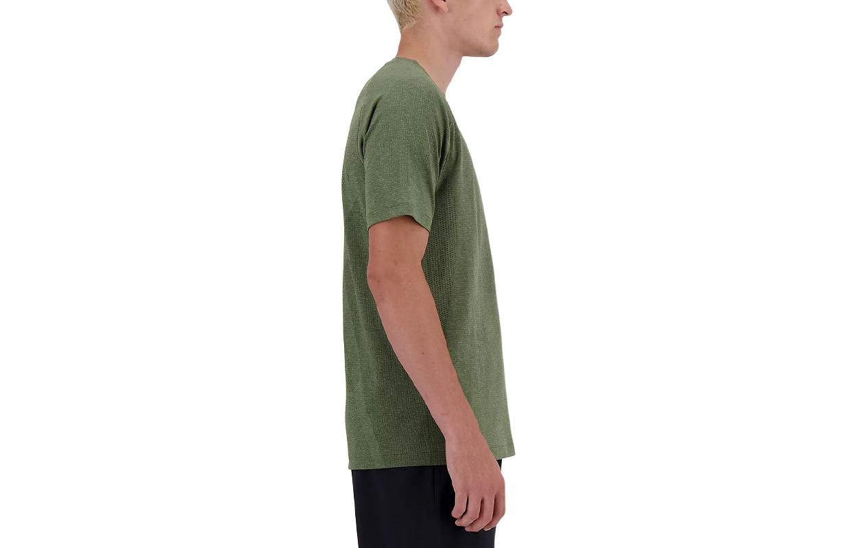 New Balance Athletics Seamless T-Shirt Asia Sizing 'Dark Olivine' MT41080-DEK