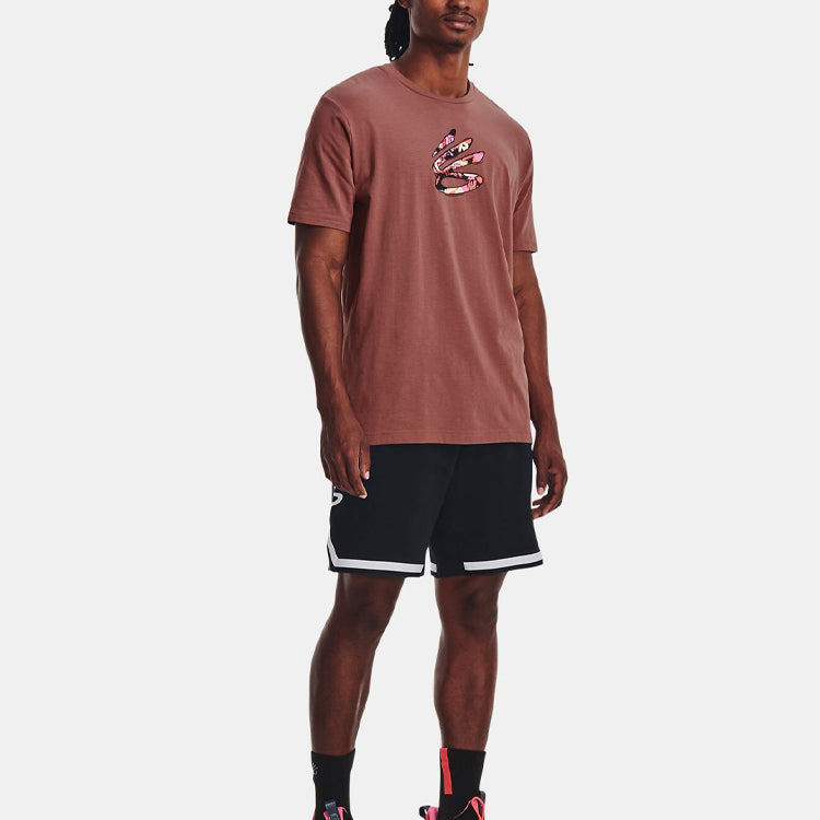 Under Armour Curry Comic Fill Short Sleeve T-shirt 'Red Fusion' 1376806-604