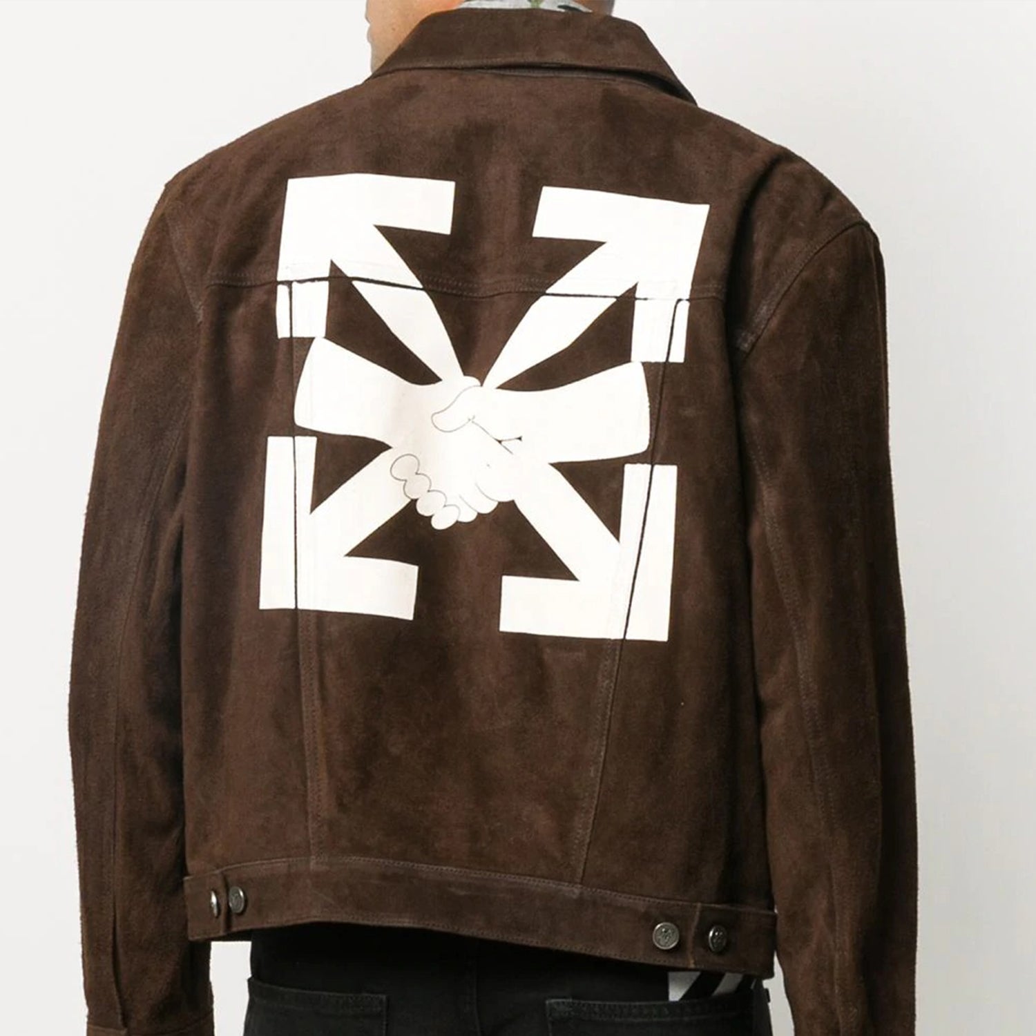 Off-White Arrows Classic Pattern Jacket Brown OMJA049F20LEA0016001