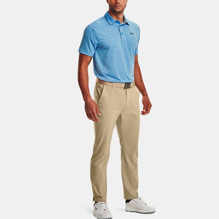 Men's Under Armour Playoff Golf Sports Thin and light Breathable Loose Short Sleeve Polo Shirt Blue 1351131-464
