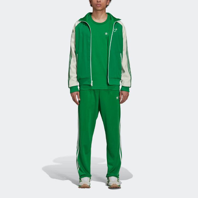 adidas originals x HUMAN MADE Crossover Side Stripe Casual Sports Long Pants Green GV4337