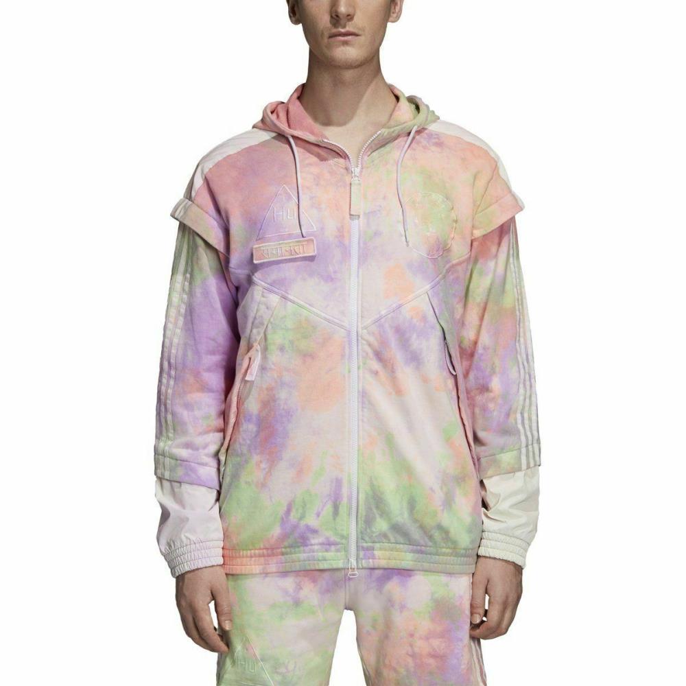 adidas x Pharrell HU Holi Windbreaker Jackets 'White Purple' CW9413