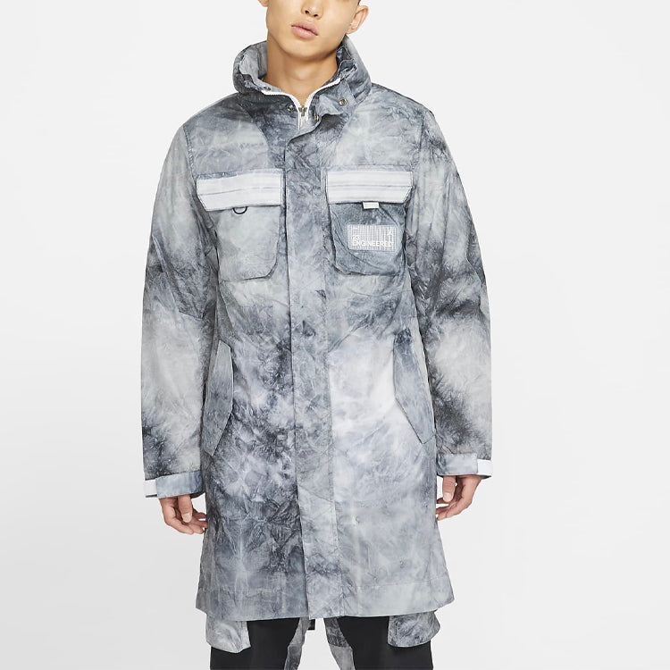 Air Jordan 23 Engineered Printed Parka Jacket 'White gray' CU8624-100