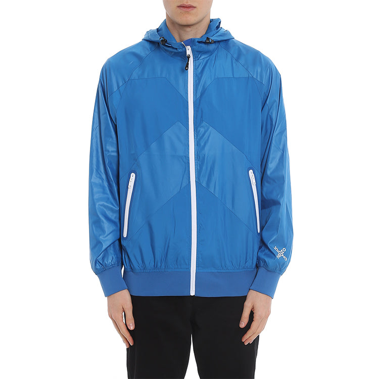 KENZO SS21 Logo Anorak Jacket Coat Male Blue FB55BL1511NG-69