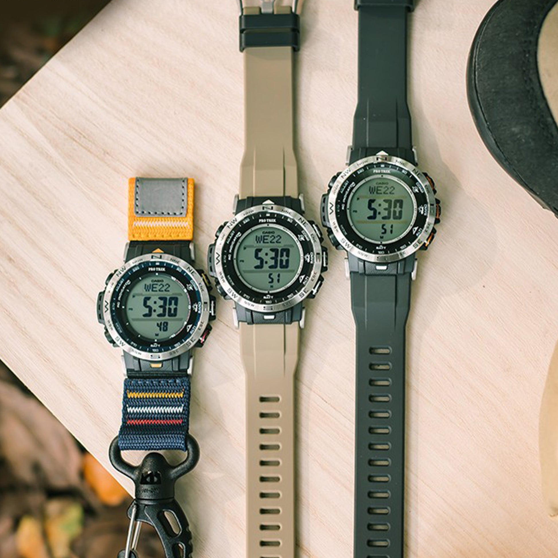 CASIO Solar Powered Waterproof Sports Mens Gray Digital PRW-30-5JF