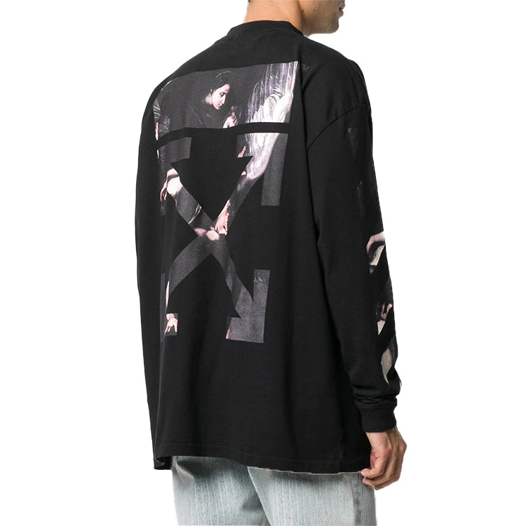 Off-White Mens Caravaggio Arrows Long Sleeve OMAB032S201850041088
