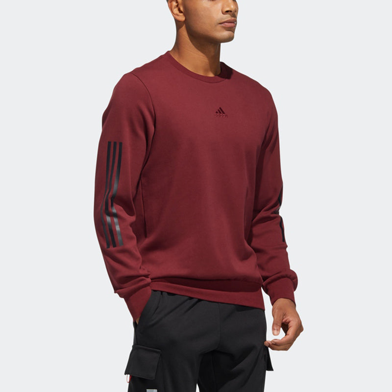 Men's adidas Cny Gfx Crew2 Pullover Sports Dark Red HC0265