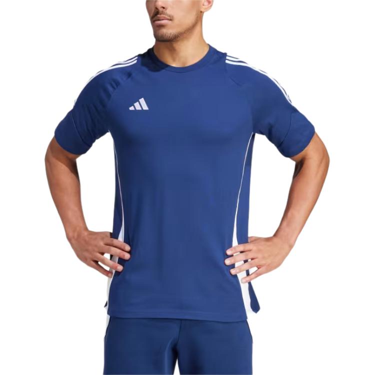 adidas Tiro 24 Sweat T-Shirt Asia Sizing 'Navy Blue' IR9347