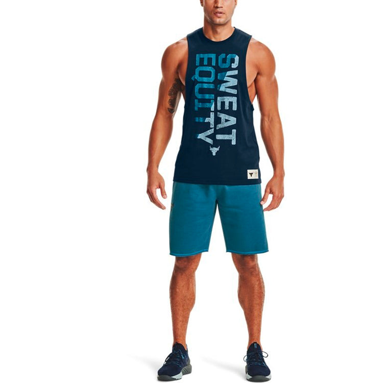 Under Armour Project Rock Tank Top 'College Navy' 1357185-408