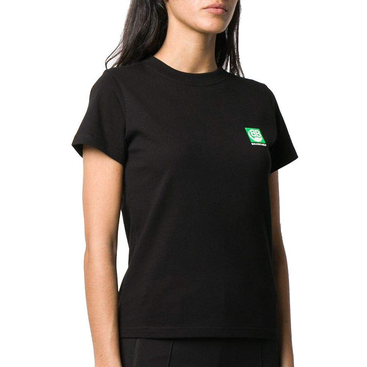 Balenciaga Environmental Friendly Cotton Short Sleeve Black 578133THV631000