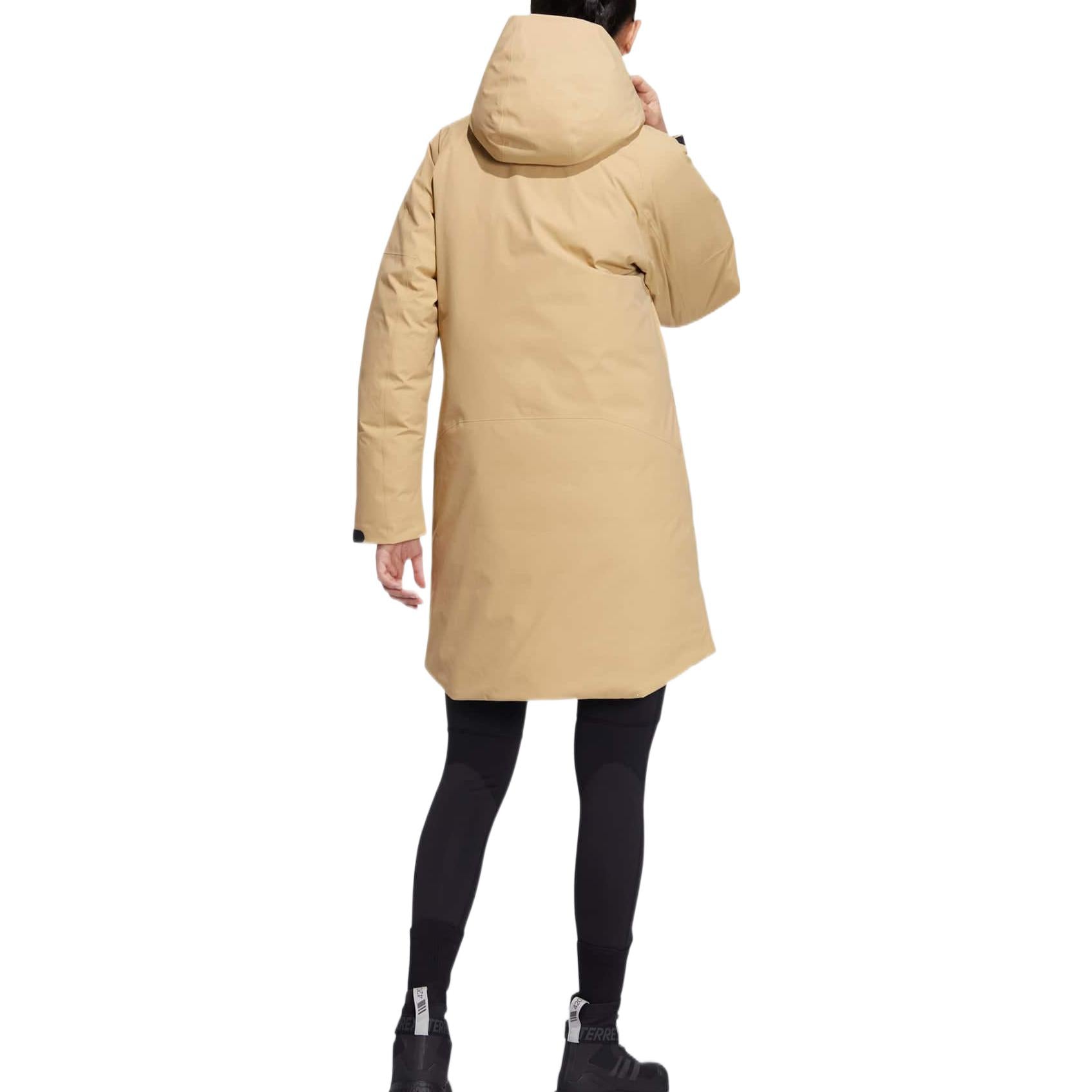 (WMNS) adidas Long Down Jacket Asia Sizing 'Yellow' HN2002