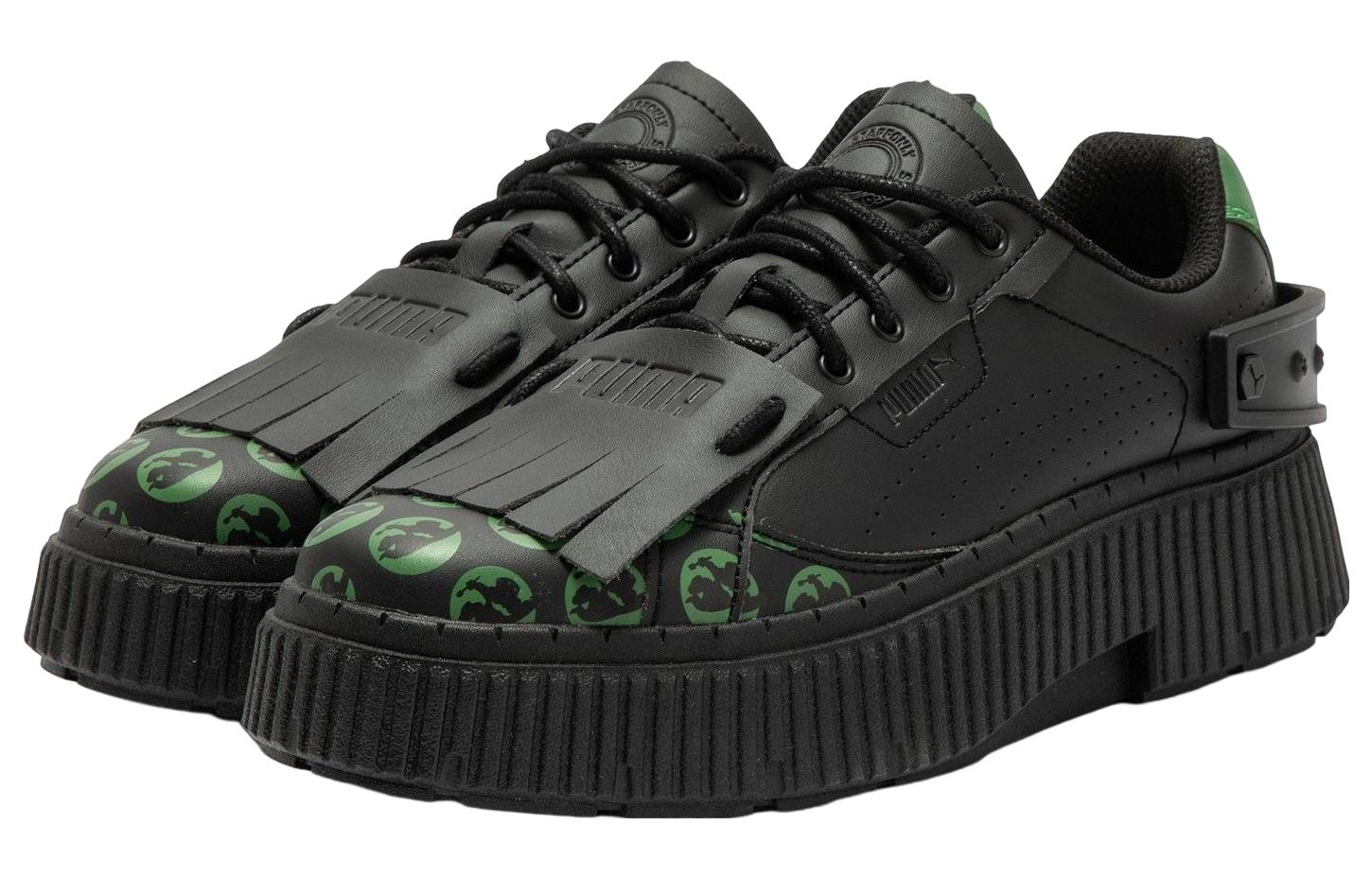 (WMNS) PUMA Dinara x Dinara Staffonly x Monopoly 'Black Green' 393521-01