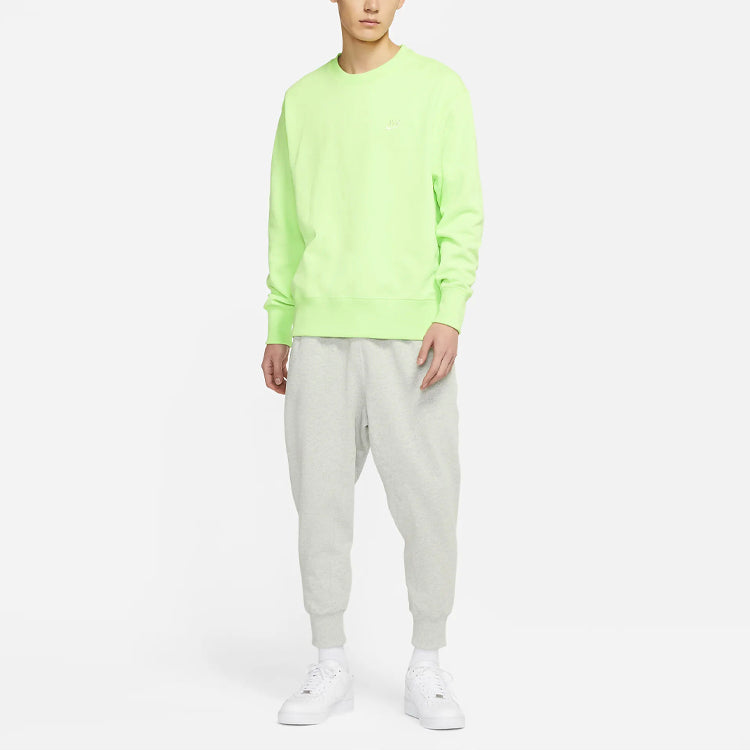Nike Sportswear Logo Casual Sports Round Neck Pullover Orange DA0022-399